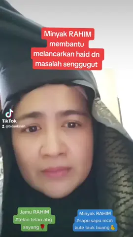 #bidankinah #minyakrahim #minyaksakitpinggang #senggugut #haidtidaklancar 