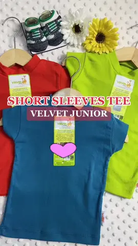 BARU🔥Short Sleeves Tee By Velvet Junior🛒#produkviral #grosirbajumurah #resaller #ootinspiration #motifbaru #velvetjunior 