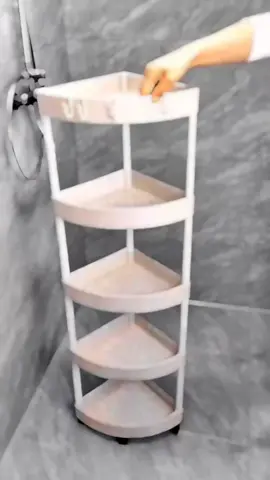Rak Sudut Dapur Plastik 4 Susun Rak Kamar Mandi Triangle Rak Serbaguna Dengan Roda Turun harga menjadi Rp45.999! ##fypdongmasa #rekomendasi #raksegitigasudut 