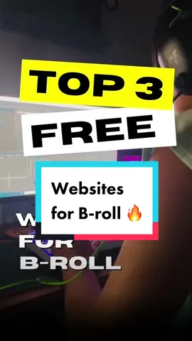 Top 3 FREE websites for B-roll ‼️ Comment your favorite website👇 Follow us for moreee!🔥 ##pixabay##pexels##mixkit#freewebsite ##videoediting#premierepro ##capcut##freelance##freelancing##shortformcontent##lookingforclients##website##VA#meme #comedy #everyday #makeba