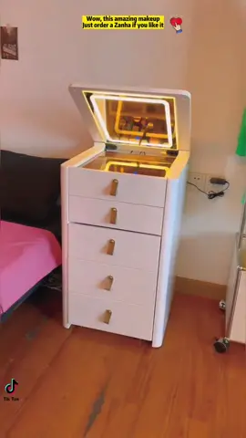 The mini dresser in the small bedroom can be installed. Wow!#Household haowu#dressing table#Online celebrity dressing table#Good things to share.#Accommodation and finishing