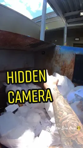 Manager installed a hidden camera 📷 in the dumpster !!  #dumpsterdiveking #dumpsterdiving #hiddencamera #camera #caught 