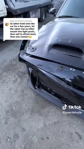 Replying to @Shaxx  1 is already down 🤣 i think this was like like then a month after release #dodge #blackghost #hellcat #fypシ #caraccident 