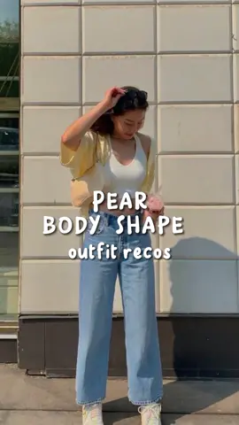 Pear Body Shape Outfit Recos 💛 Tap the yellow basket 💛 #pearbodyshape #pearbody #pearbodyoutfits #outfitrecommendation #outfitrecos #foryoupage #foryou #fyp #tiktokfinds 
