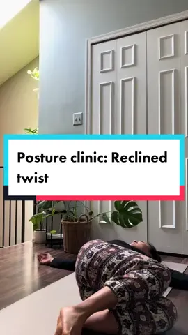 Reclined twist #yoga #daily #dailyasana #yogaflow 