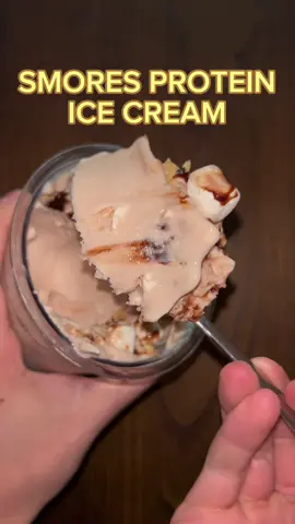 286 calories 30g protein (TOPPINGS INCLUDED) 😋🤤 S’mores Protein Ice Cream 🍦 Original Recipe from my E-Book Check out the link in my bio for more recipes like these! 400g Fat Free Fairlife Milk 40g sweetener (I use @Lakanto Monkfruit Sweetener ) 10g Graham flavored Protein Powder (I use @Black Magic Supply Honey Grahams) 5g (1 tsp) vanilla extract 1g (¼ tsp) salt 1g (¼ tsp) xanthan gum Mix-ins: 15g Mini Marshmallows Half sheet of a graham cracker 7g (0.5 tbsp) Chocolate Syrup 286 cal 38g C, 2g F, 30g P Instructions: Blend all ingredients for the base and freeze (at least 16 hours) Spin on “Lite Ice Cream” setting Spin on “Respin” setting Respin again if powdery Make a hole down to the bottom with a butter knife and fill with Mix-ins Run the “Mix-in” cycle Follow me for more Ninja Creami recipes! #ninjacreami #ninjacreamirecipe #ninjacreamiproteinicecream #ninjacreamitips #ninjacreamiicecream #creami #creamirecipes #asmr #asmricecream #proteinrecipes #fitnessrecipes #bestcreamirecipe #easyninjacreamirecipe #fairlifeprotein #fairlife #fairlife #proteindessert #lowcalicecream #lowcalorie #icecream #dessert #fyp #foryou #foodtiktok#weightlosshacks #diethacks #lowcalicecream