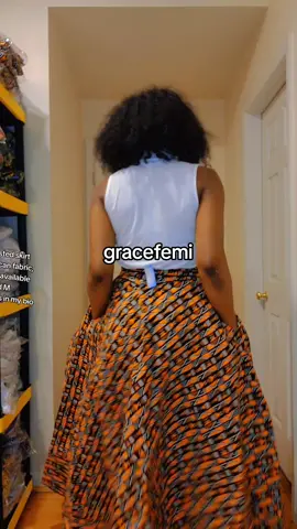 jupe taille haute ovale fait a bas de african fabric, ou ankara pinte, disponible  size L et M  le lien wazape es dans mon bio#viral #virginiatiktok #gloireadieu 
