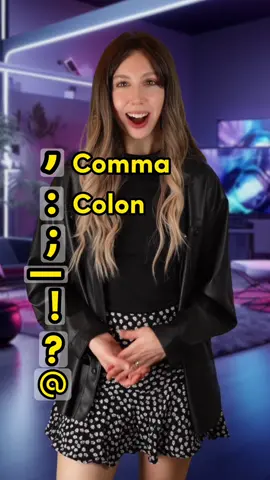✨Learn useful punctuation marks with me! ♥️✨ Part 2 coming soon✨♥️ btw: do you know the difference between comma and coma ? 😉 #english #ingles #learnenglish