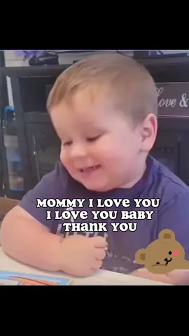 Aww so cute and clever baby 🥰 #cutebaby #cleverboy #mommy #iloveyou #thankyou 