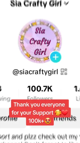 Thank you for your Support 🥰❤️ #thanks #support #100k #thankyouforthelove♥️ #fyp #foryoupage #trending #papercraft 