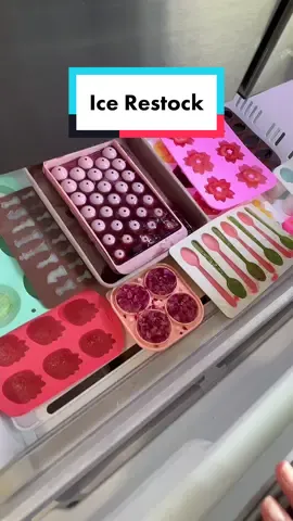 Ice Restock 🧊🧊🧊 Excited to try these new ice molds ✨ #asmr #icerestock #foodasmr 