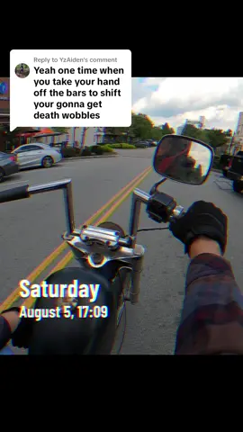 Replying to @YzAiden death wobbles are the least of my worries. #motorcycle #fyp #fypシ #bikelife #harleydavidson #bikertok #motorcyclesoftiktok #reels #ftw #chopper #harleylife #shovelhead #ridefree #longervideos #vtwin #vintageharley #2wheels #bikersoftiktok #creator #viral #vintageharley #ride 