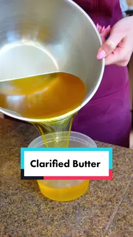 How to make clarified butter 🧈 #clarifiedbutter #butter #cooking #ghee 