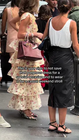 It’s time to take that dress out of the closet and wear it this weekend 💖 just do it, it will feel good ☀️🍒  #StreetStyle #streetstyleinspo #fashiontok #weekendoutfits #thatdress #StreetFashion 