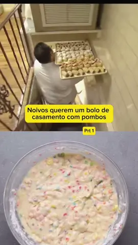 Bolo com pombos de verdade?? #fyp #foryou #bolo #cortes #reality #casamento 