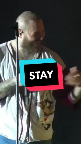 Post Malone singing 'Stay' with a fan #postmalone #stay #rockinrio #lyrics 