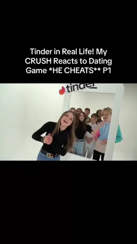 Tinder in Real Life! My CRUSH Reacts to Dating Game *HE CHEATS** P1