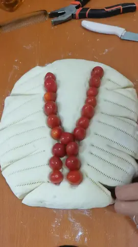 dough pastry shape #foryou #food #creative #nafizafood #indonesia #streetfood 