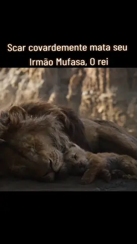 Mufasa é atraído para uma armadilha ao tentar salvar seu filho Simba, e acaba sendo morto por seu irmão Scar#filme #mufasa 