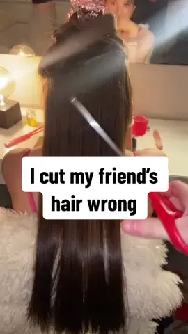 The scissors 😭 (@Kelsie Nesse Leemans) #hairfail #haircutfail #OhNo #hairgonewrong