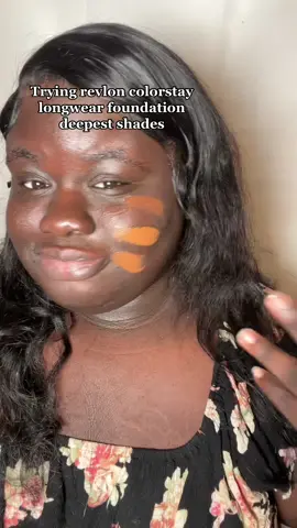 Trying @revlon colorstay longwear foundation darkest shade! What do yall think ??  