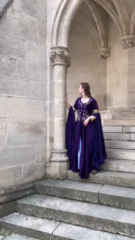morgana pendragon💜💜i love how this dress came out so much🫶🫶#merlin #bbcmerlin #morganapendragon #ladymorgana #morganacosplay #morganapendragoncosplay #bbcmerlincosplay
