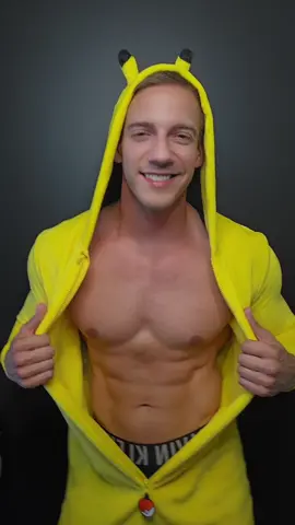 Pikachu has abs⚡️#pokemon #abs #pikachu #cosplay #sixpack #muscle 