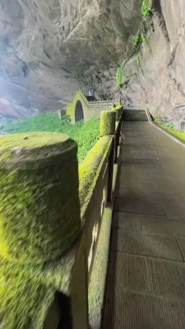 Behind a waterfall #fyp #china #planetearth 