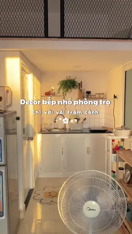 Decor một xíu được bếp xinh 🫶  #decor #homedecor #decorphong #phongtro #phongtrosinhvien #roomdecor #fyp #thaoonha #xh 