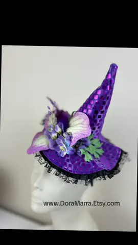 Some new creations for Halloween  On my Etsy website.  #halloweenfascinator #halloweencostume #halloweenheadbands #witchfashion #witchyvibes #doramarra #headdressny 