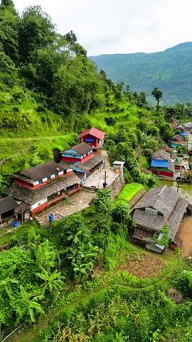 सुन्दर चापा कोट गाउँ कास्की पोखरा 🏔️🇳🇵 #Pokhara #Village #Dronevideography #Nature #Foryoupage #Foryou 
