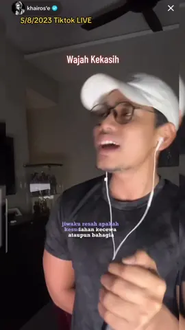 Replying to @abgkoyak 🥰🥰🥰 #wajahkekasih #khaibahar #cover #sitinurhaliza #datosrisitinurhaliza #liriklagu #tiktoklive #fyp 