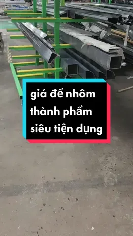 giá để nhôm sau khi cắt thành phẩm phục vụ sản xuất nhanh gọn hiệu quả#cua #cuanhom #cuanhomxingfa #cuatruotquayeurotech 