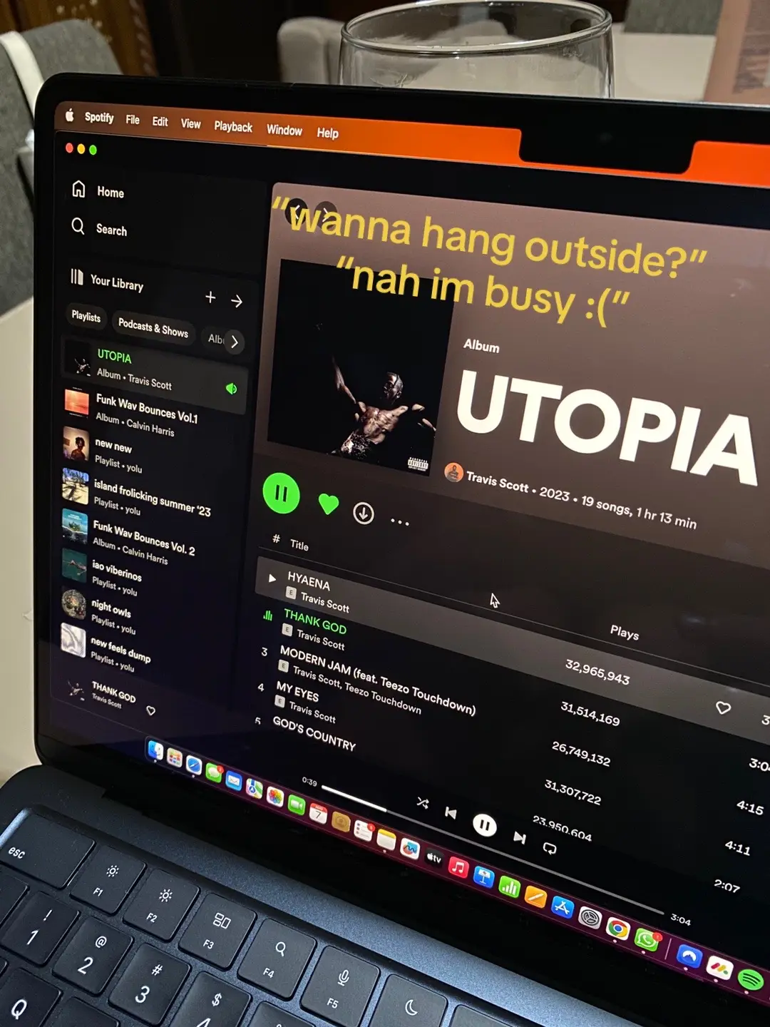 UTOPIA LISTENING PARTY on repeat who’s in! . . #utopia #utopiatravisscott 
