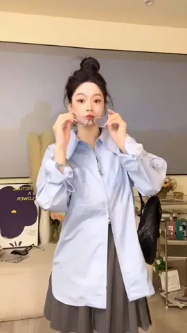 เชิ้ตแขนยาวแบบซิปรุ่นนี้ฮิตสุดๆแต่งได้หลายลุคเลย #OOTD #เสื้อผ้าแฟชั่น #เสื้อเชิ้ตผู้หญิง #fashiontiktok 