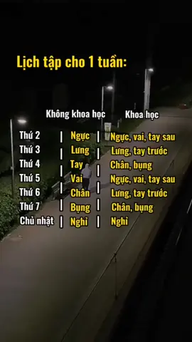 Lịch tập cho ae đây ạ 🔥🥰 #tiktok #gym #dongluc #xuhuong #xuhuongtiktok 