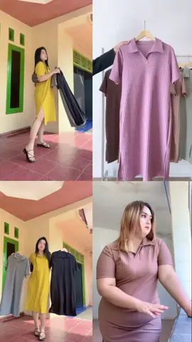 Slit Dress Rajut Amber Hornet knit import#dressrajut #dressrajutimport #dresshornet #dressknit 