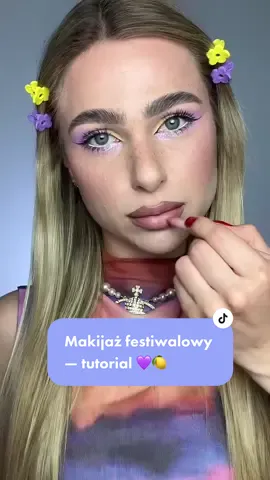 #SephoraSummerClub #PastelLook @Sephora Polska 💜🍋 #makeup #makeuptutorial #makeupstepbystep #festivallook #festivalmakeup #dc #dlaciebie #fypシ 