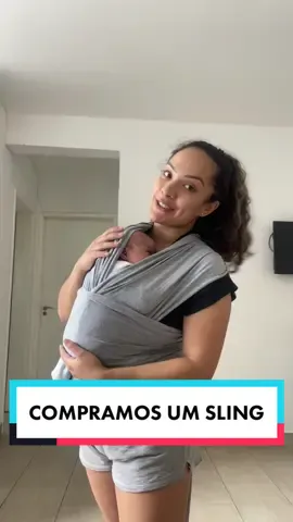 Provando SLING com a lele 💖 #sling #canguru #bebe #maternidade #maternidadereal #maedeprimeiraviagem #baby #recemnascida #maternidadecomamor 