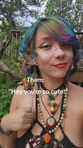 Please no. You're outing yourself thinking I'm a teenager and attractive. Also, Teenagers don't have 20+ quality tattoos. #im26 #iknowilookyounger  #cosplay #outtingyourself #fae #fyp 