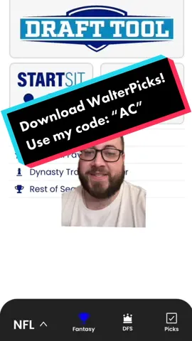 This secret helped me win 3 out of my 4 fantasy football leagues last season! Download WalterPicks and use my code “AC” to win your fantasy football league this season! #nfl #walterpicks #fantasyfootball #acshear #greenscreen #greenscreenvideo 