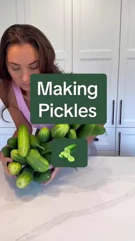 Gonna be eating pickles with every meal #pickles #picklerecipe #gardentok 