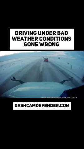 Driving Under Bad Weather Conditions Gone Wrong #dashcam #dashcamfootage #caraccident #trending #truck 