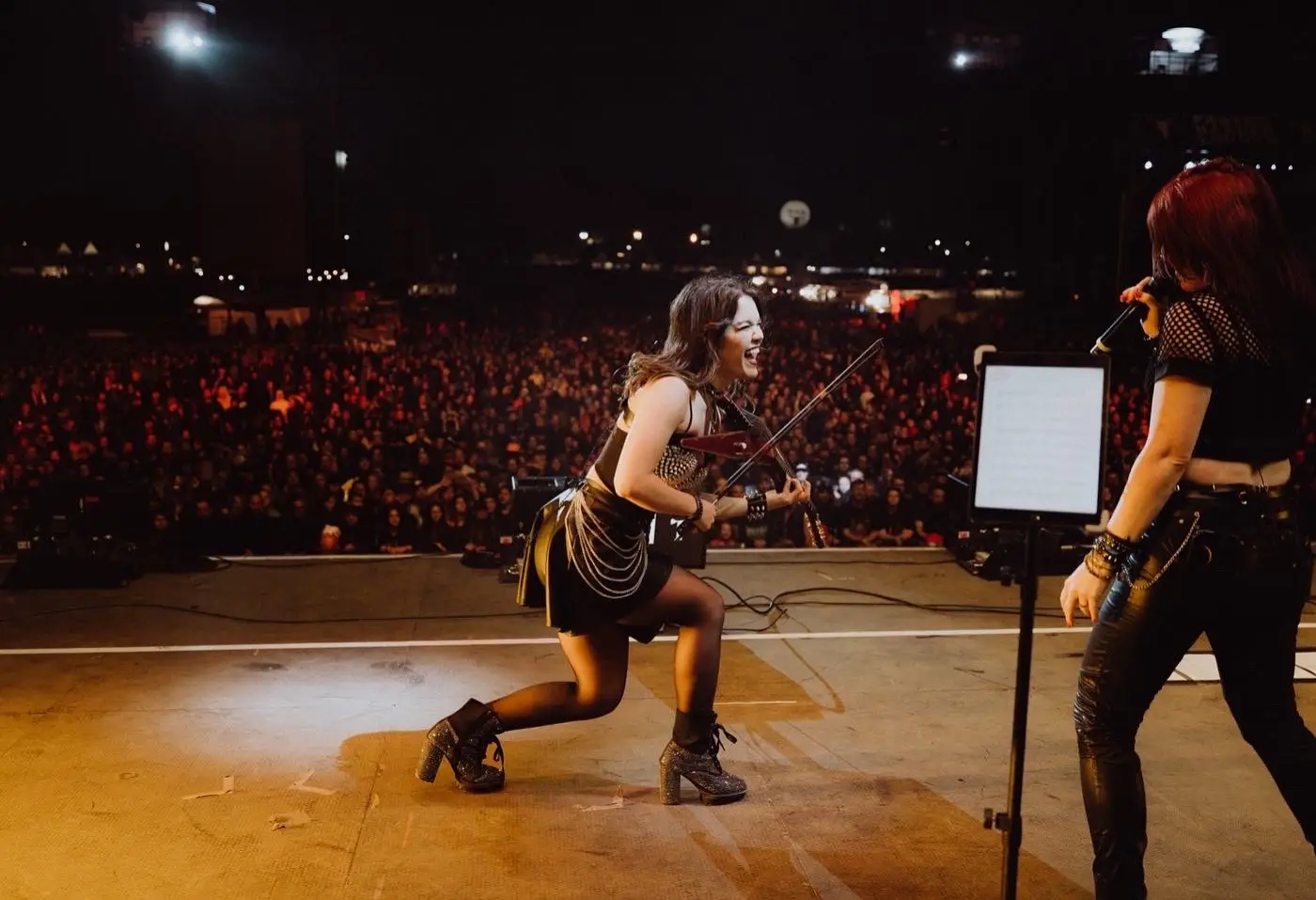 Photos from Wacken! #twostepsfromhell 📷 Frank Embacher #wacken #electricviolin #fire 
