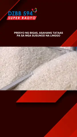 Presyo ng bigas, asahang tataas pa sa mga susunod na linggo. #socialnews #tiktoknews #tiktoknewsph #SocialNewsPH #fypシ #fyp #dzbb594 #dzbb #newsph #tiktokphilippines #rice #food 