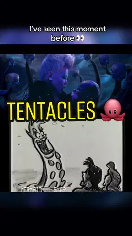 This hardcore moment of Ursula holding up skulls with her tentacles in “Poor Unfortunate Souls” from the live-action ‘The Little Mermaid’ reminded me of this cut scene from the 1989 animated film’s climax where Ursula taunts Ariel and Eric by surrounding them with tentacles with her head on them?! Totally insane, but not surprising coming from Ursula, and this visual from the live-action makes me wonder what it would have looked like if they had used it this time around for the remake 🥴 _________ #thelittlemermaid #littlemermaid #disney #disneyprincess #ariel #princessariel #ursula #disneyvillains #liveaction
