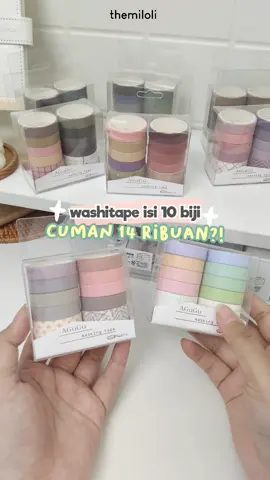 Rekomendasi salah satu washitape set kita yang best seller nih bestie!!!! 😁👀 #washi #maskingtape #washitape 