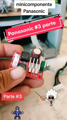 parte #3 de la reparación del Minicomponente Panasonic #electronica #moduloamplificador  #audio #electronica 