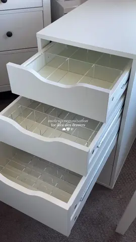Makeup organization for the IKEA Alex Drawers ✨ #beautycare #etoile #etoilecollective #organization #beautystorage #makeupstorage #makeuporganization 