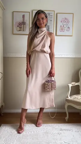 Simplicity meets chic in the Asymmetric Apricot Dress. @Styleitwithjess | Outfit Inspo #dress #partydress #chicwish #outfitideas #styleinspo #elegant #fashiontiktok #grwm 